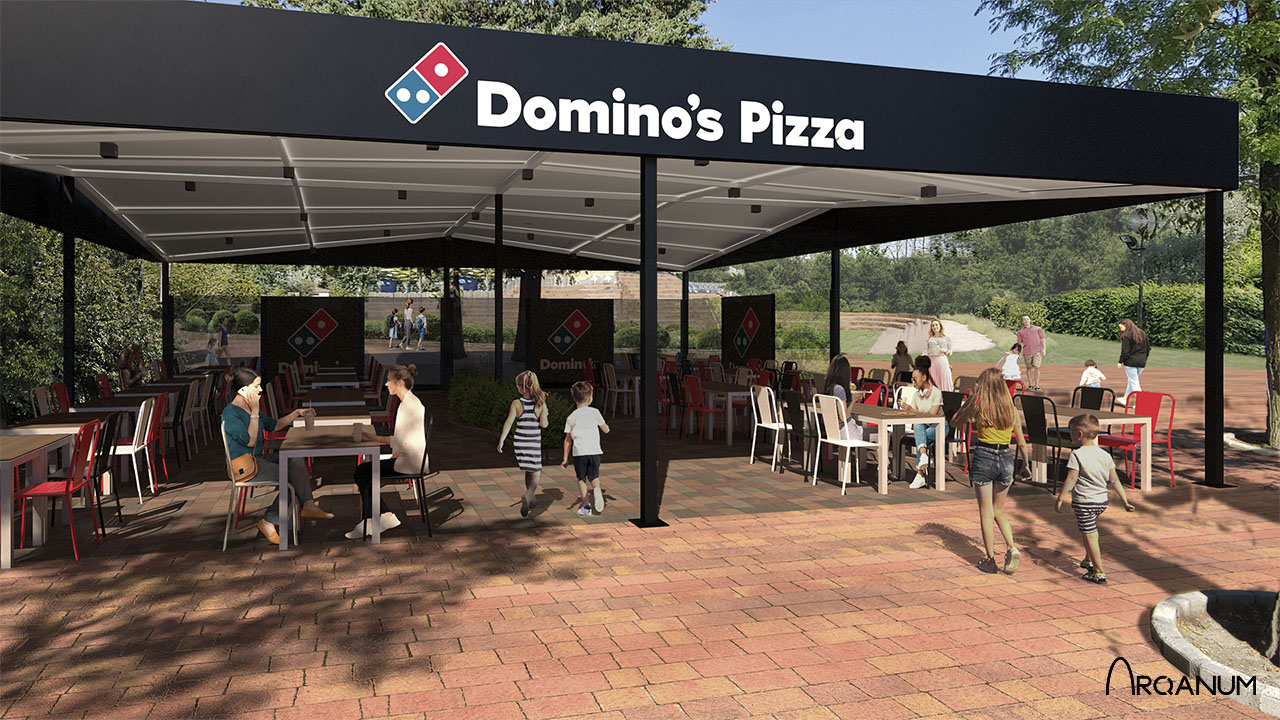 Domino's Pizza, terrace